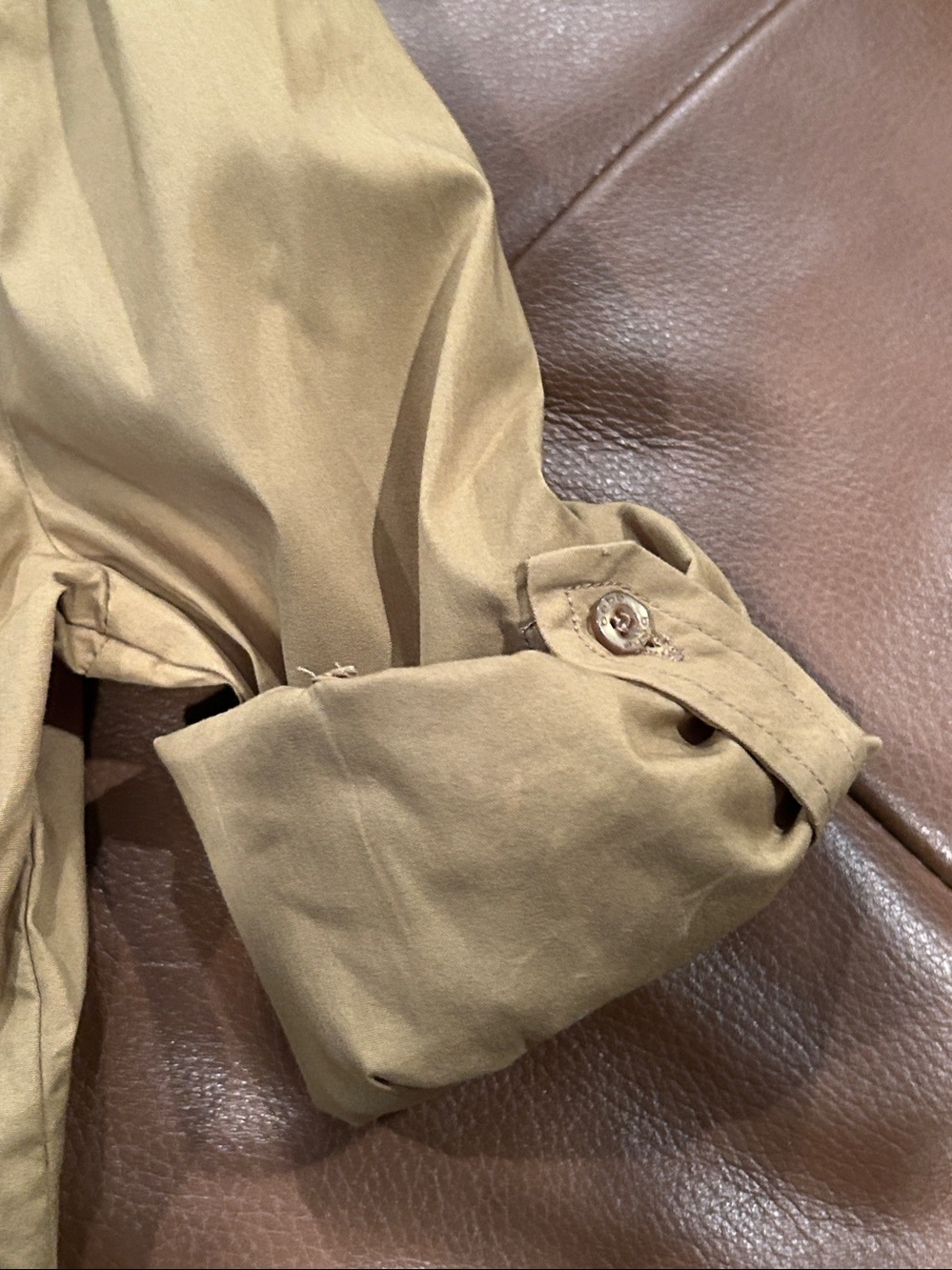 bebe olive green Utility Button-Up Shirt - Picture 4 of 5